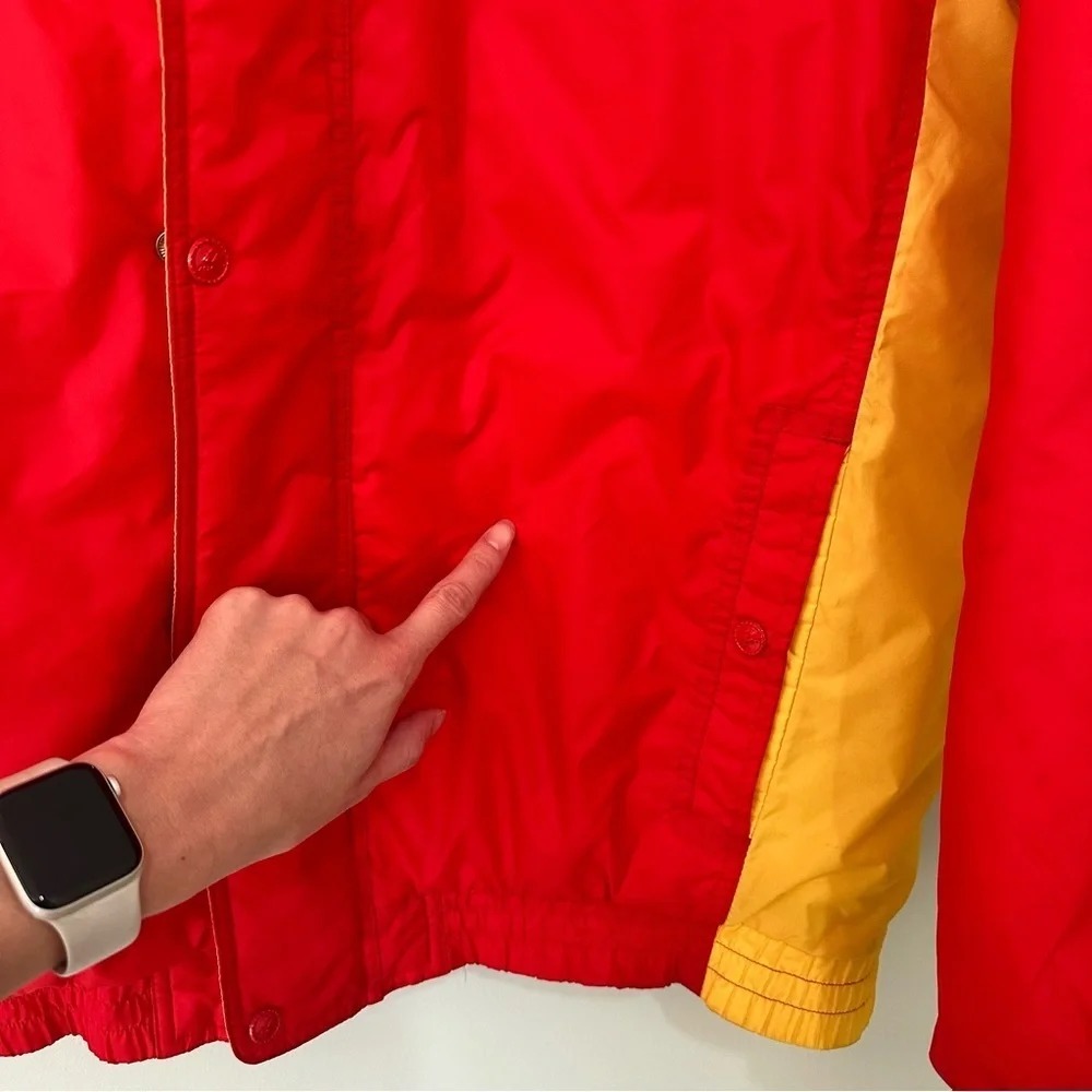 Vintage 90s Kansas City Chiefs Puffer Coat Jacket Pro Line XL Red, Yellow
